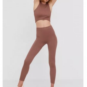 Ærmeløs elastisk strikning jersey sportsdragt